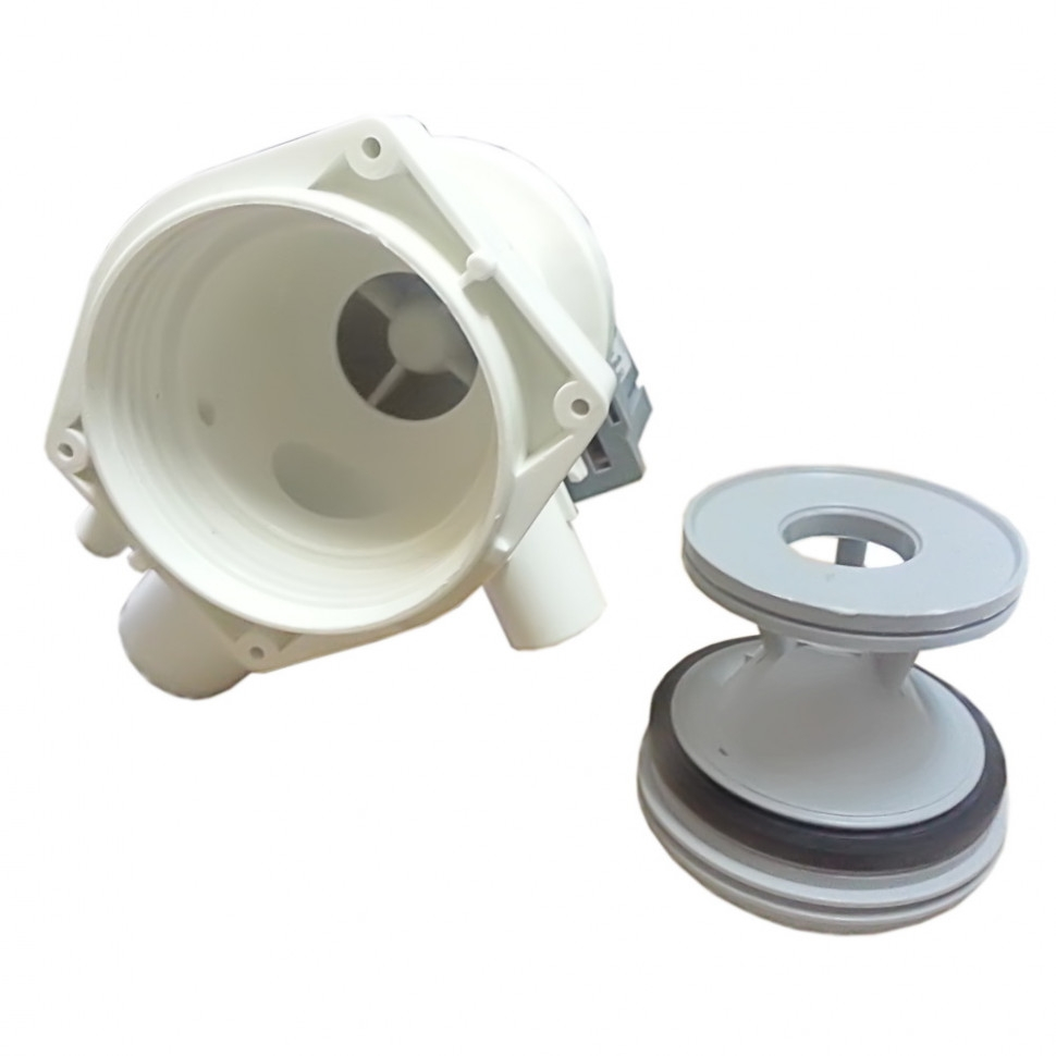 Сливной насос (помпа) для стиральной машины Bosch, Gaggenau, Neff, Siemens, Askoll M116, 25W, 3 винта, с улиткой в сборе, Р012